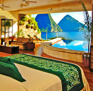 Jade Mountain Soufriere St Lucia Hotel Reviews Tablet Hotels Star Pool Sanctuary Room